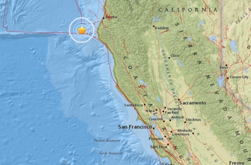 美 캘리포니아 북부 해상서 규모 5.8 지진