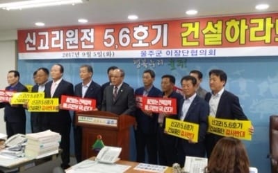 신고리원전 5·6호기 건설 찬반단체 장외전 '치열'