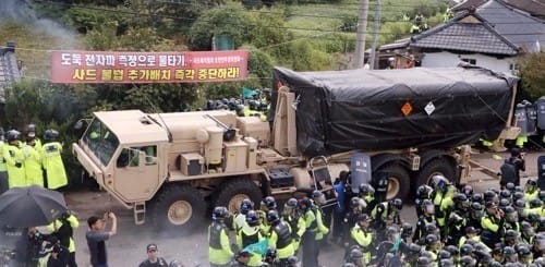 반대 주민 해산부터 사드 발사대 성주기지 반입까지 8시간