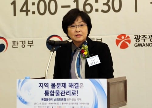 김은경 환경장관 "물관리 일원화로 영산강·섬진강 수질 회복"