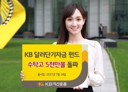 KB자산운용, KB달러단기자금펀드 수탁고 5000만달러 돌파