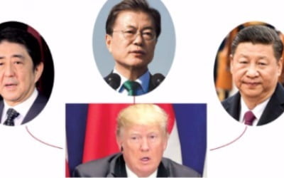  미국 트럼프 대통령, 한·일·중 정상과 회담··· 북핵위기 풀까?