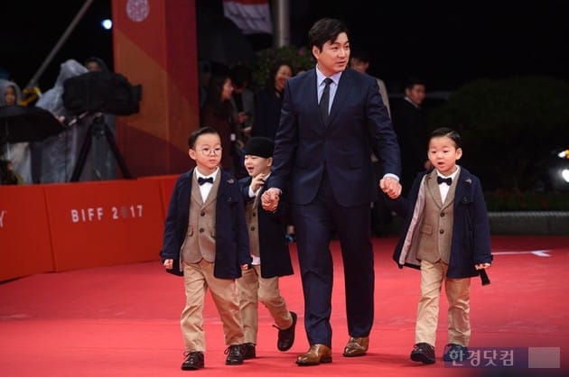 배우 송일국, 아들 대한 민국 만세 / 사진=최혁 기자