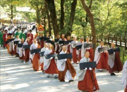 경남 합천에서 열린 대장경세계문화축전 행사. 경상남도 제공 