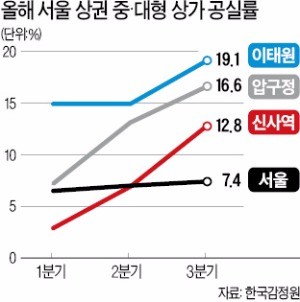 유커 줄자… 텅텅 비는 신사·압구정 상가