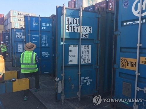 '한진해운 파산 탓' 운송수지 적자 사상최대…올 8월까지 3.3조