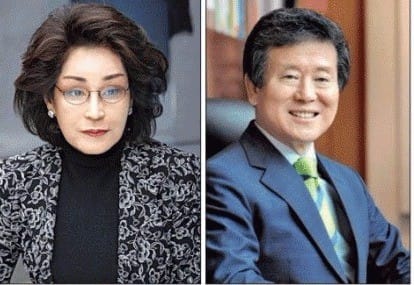 (좌) 이명희 회장 (우) 이승한 前 회장
