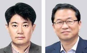 김정욱 SDI 부사장(왼쪽), 유진영 삼성전기 부사장