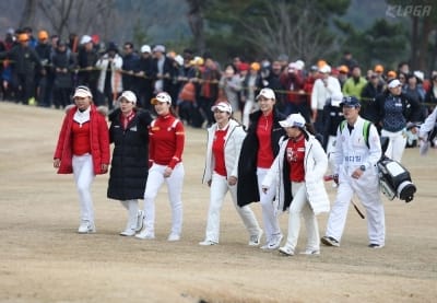  김민선 응원하는 Team KLPGA 선수들