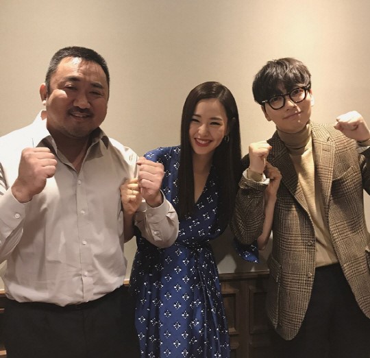 '부라더' 마동석, 이하늬, 이동휘 (사진출처= 이하늬 인스타그램)