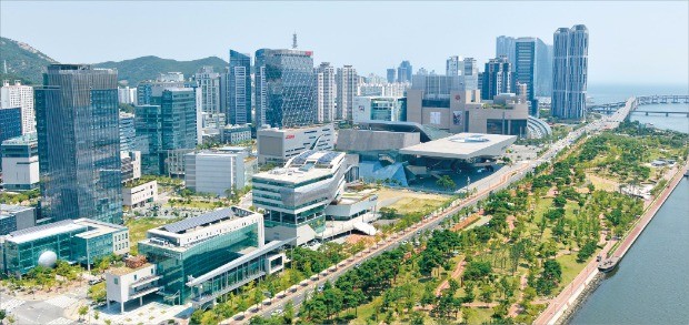 부산 해운대구 센텀시티 일대.  부산시 제공 