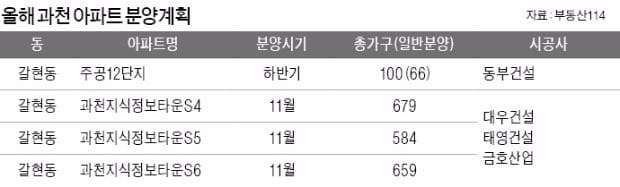 [분양 포커스] 수도권 규제완화 최대 수혜지역 '과천'