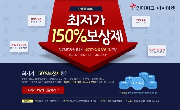 아이마켓, '최저가 아니면 150% 보상'