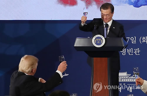 文대통령 "한반도 전쟁 안돼…한미동맹이 北도발 멈추게 할 것"