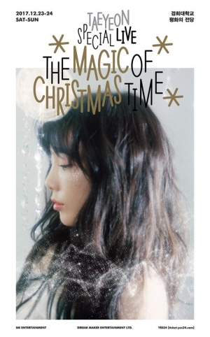 태연, 12월 23·24일 크리스마스 콘서트 개최