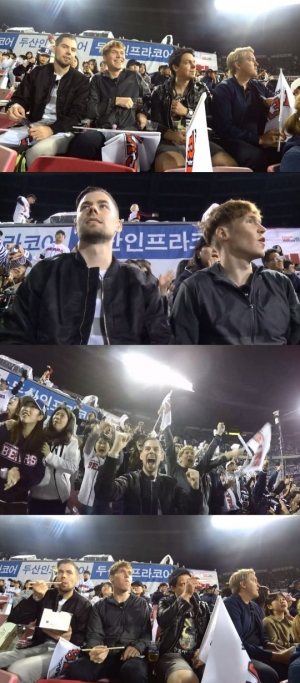 &#39;어서와 한국은&#39; 핀란드 3인방, 한국 응원문화의 매력에 빠지다