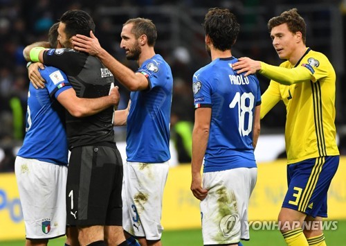 러시아 월드컵 본선 경쟁 최대 이변은 '이탈리아 탈락'