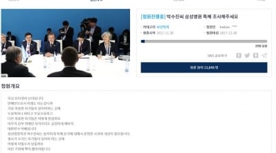 '박수진과 삼성서울병원 특혜 조사해달라' 청와대 국민청원까지 30건 폭주