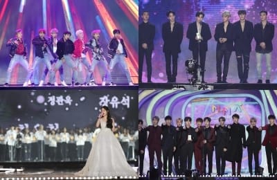 '2017 멜론뮤직어워드' 엑소·방탄소년단 4관왕, 아이유·워너원 3관왕