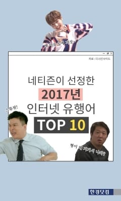  2017년 인터넷 유행어 Best 10 '내 마음속에 저장'