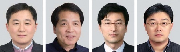 하승열 교수(왼쪽부터), 석상일 교수, 이인규 교수, 차형준 교수.