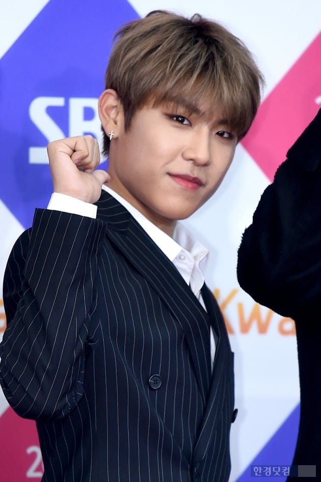 [포토] 워너원 박우진, '누나들 마음 흔드는 귀여움~' (SBS 가요대전)