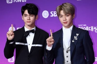  옹성우-강다니엘, '비주얼 투톱'(SBS 연예대상)