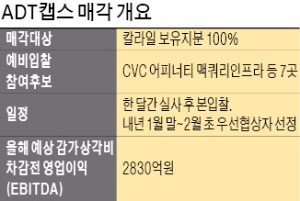 '3조 몸값' ADT캡스 인수전… PEF·인프라펀드 등 7곳 참여