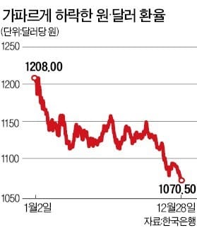 [대도약 2018 한국 경제] 당분간 원화 강세… 1050원대까지 갈 수도