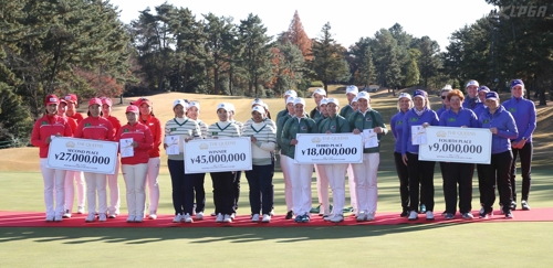 준우승 KLPGA 주장 김하늘 "포섬에 약했던 점이 일본전 패인"