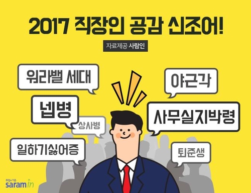 올해 직장인 애환 담은 신조어… 퇴준생·넵병·야근각