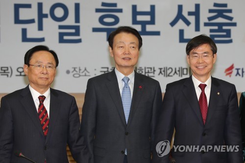 한국당 원내대표 경선 '중립지대 단일후보'에 한선교