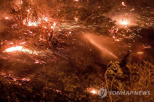 미 캘리포니아 산불 샌디에이고 위협… LA 불길 다소 잡혀