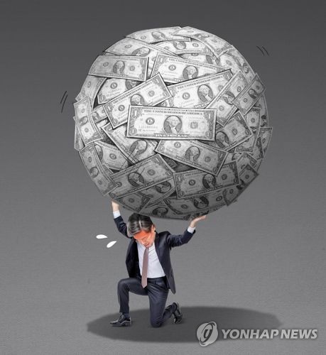 한국 가계빚 금융위기후 GDP대비 20%p↑… BIS "경제성장에 악영향"