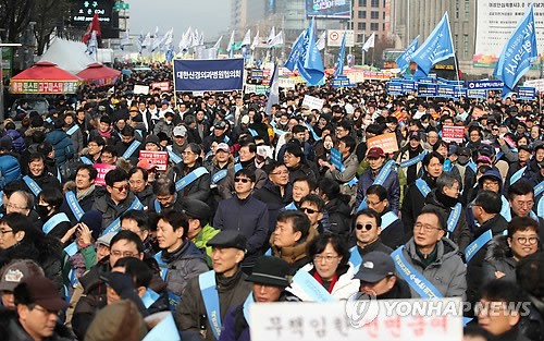 의사 3만명 '문재인 케어' 반대 집회… 4시간여 도심 혼잡