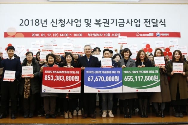 부산사회복지모금회,사회복지기관 88개소에 15억8000여만원 전달