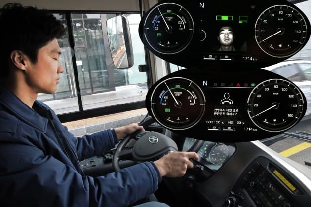 현대차, 신형 수소전기버스에 '운전자 상태 경고 시스템' 적용