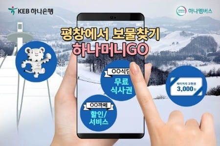 KEB하나은행, 증강현실 이용한 평창올림픽 쿠폰 이벤트 실시