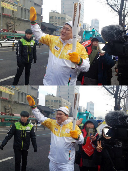 개그맨 김준현 '성화봉송', '2018 평창동계올림픽' 성공기원하며 응원