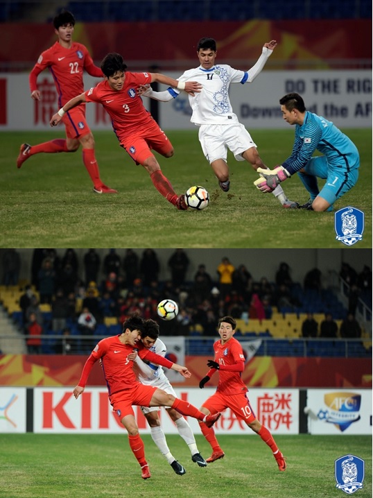 한국 대 우즈베키스탄 (KFA 홈페이지)