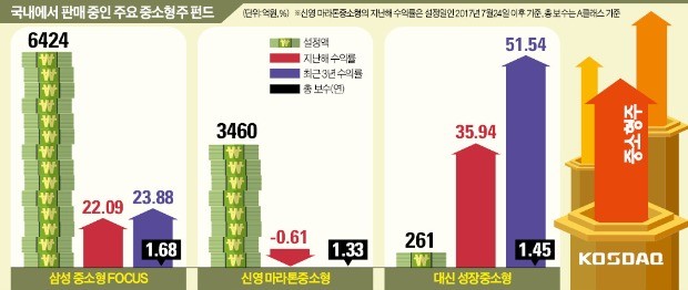 코스닥 열기 타고 다시 뜨는 중소형주 펀드 