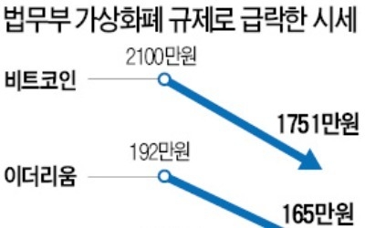 가상화폐 '패닉'… 관련기업 주가도 폭락