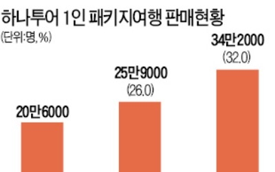  '혼행'도 패키지로 가네