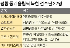 평창 오는 북한 선수 22명 실력은?… "메달보다는 참가에 의의"