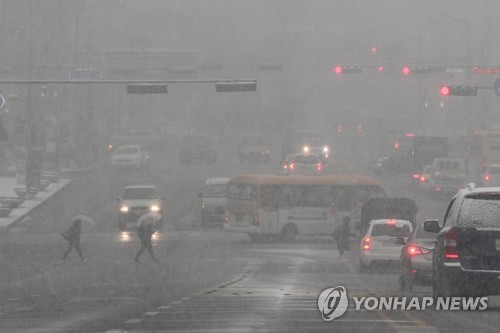 눈오고 최강한파 몰아쳐… 경기도 전역 오후 9시 한파특보