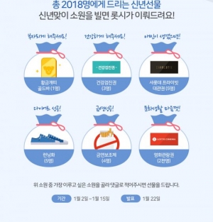 롯데시네마, '2018년 신년 소원빌기' 이벤트 진행