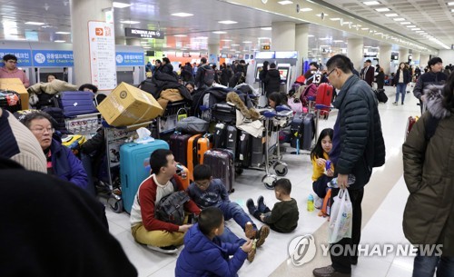 제주공항 심야 운항편 결항 속출… 대한항공 전편 취소