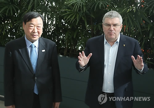[올림픽] 바흐 IOC 위원장 "마침내 한국에 도착해 대단히 기뻐"