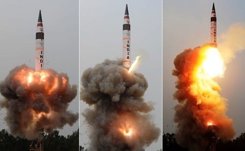 인도, 중국 전역 사정권 핵탄두 탑재가능 ICBM 또 시험발사