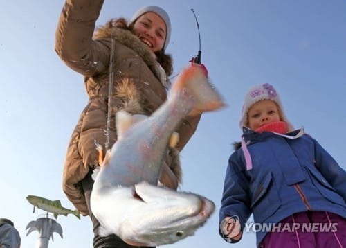 화천산천어축제 주말 '절정'… 21일 올림픽 성화봉송 이벤트